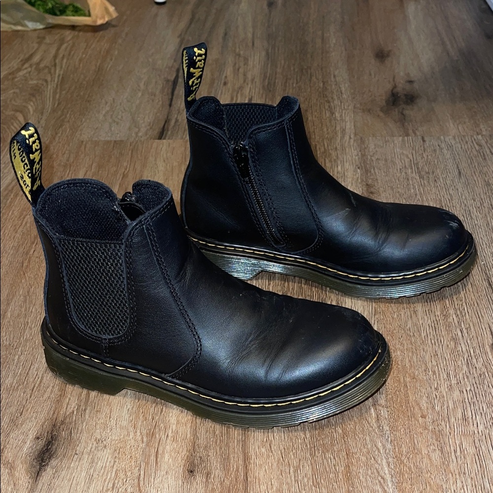 Dr. Martens Black Leather Chelsea Boots - Picture 2 of 8